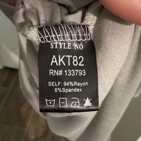 POL Charcoal Lace Accent Tank Top - Picture 6 of 9